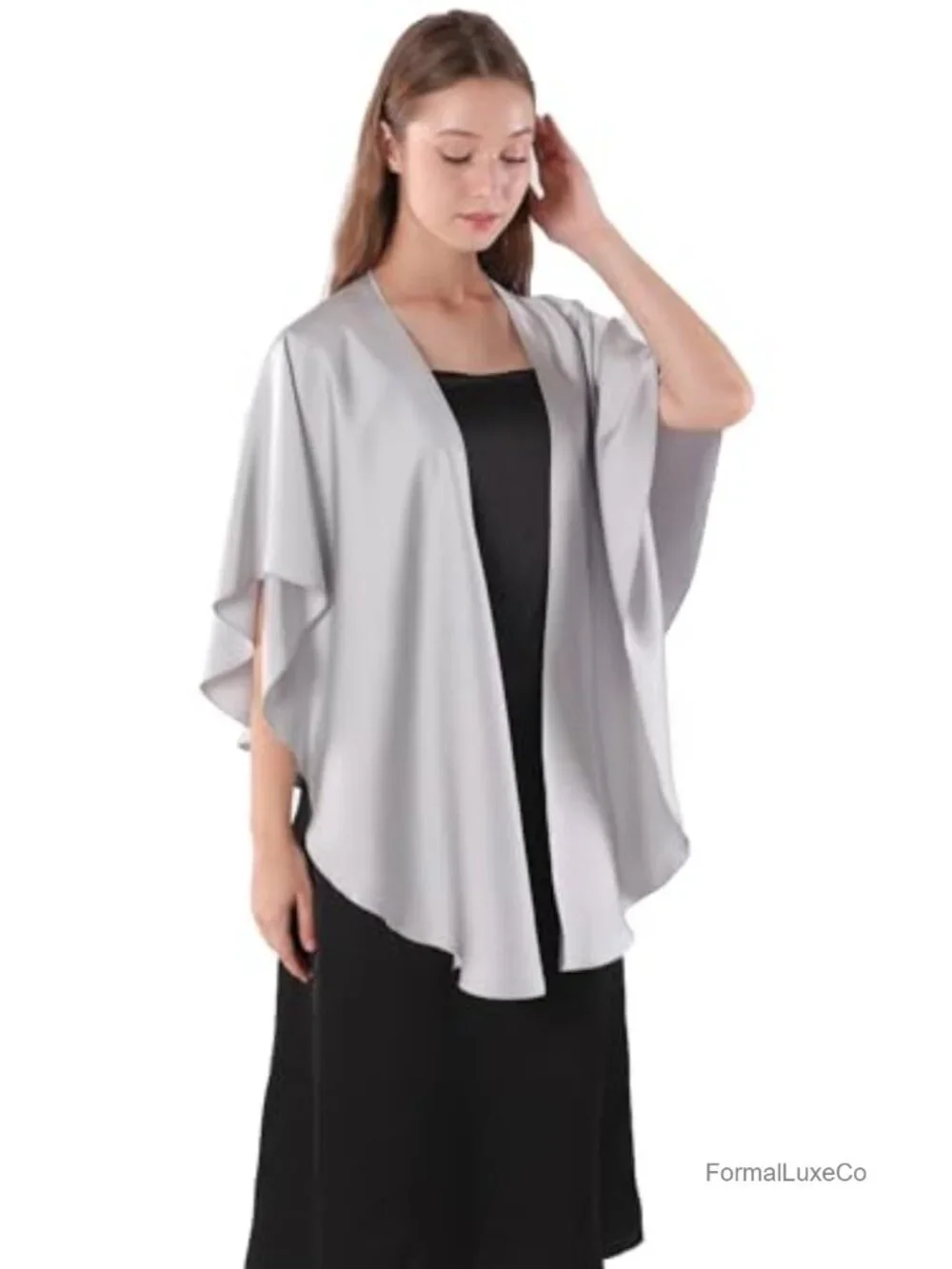 Womens Shawl Wrap Evening Dress Stain Party Scarf Bridal Cover Up
